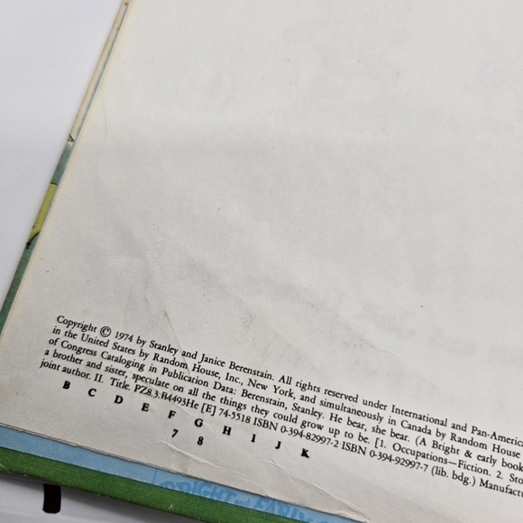 Berenstain Bears He Bear She Bear Vintage Children's Book - Picture 4 of 8